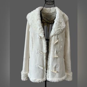 White House Black Market Faux Fur Winter Jacket